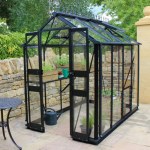 Aluminium Greenhouse 244 - Black, Zero Threshold Doorway