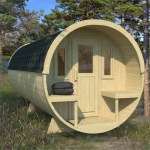 Log Camping Barrel 922 - 2 Rooms, Felt Tiles, Verandah Log Camping Barrel 922 - 2 Rooms, Felt Tiles, Verandah