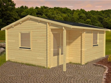Side Door Apex Log Cabin 580 - Double Glazed Side Door Apex Log Cabin 580 - Double Glazed